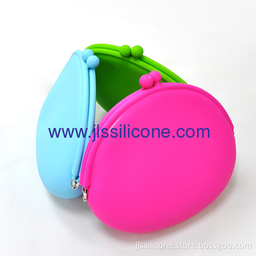Semi-round Silicone Cosmetic Bag And Coin Wallet